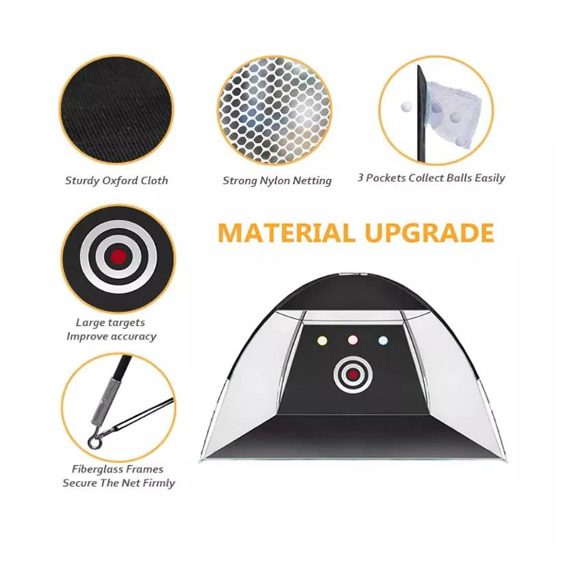 Upgraded10x7ft Golf Hitting Practice Net with 3 Aim Golf Target 