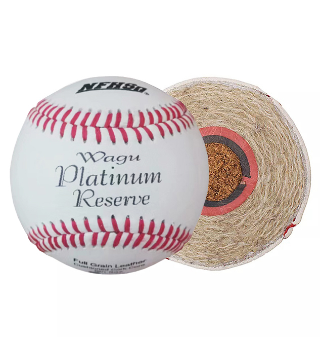 Cow Leather 9inch Game Baseball 100% White Wool Winding