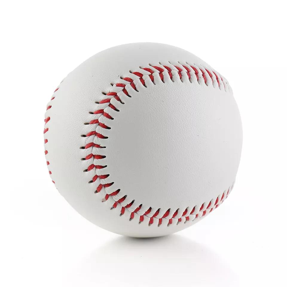 Professional official size standard size outdoor sports plain white baseball Synthetic leather Material for practice training