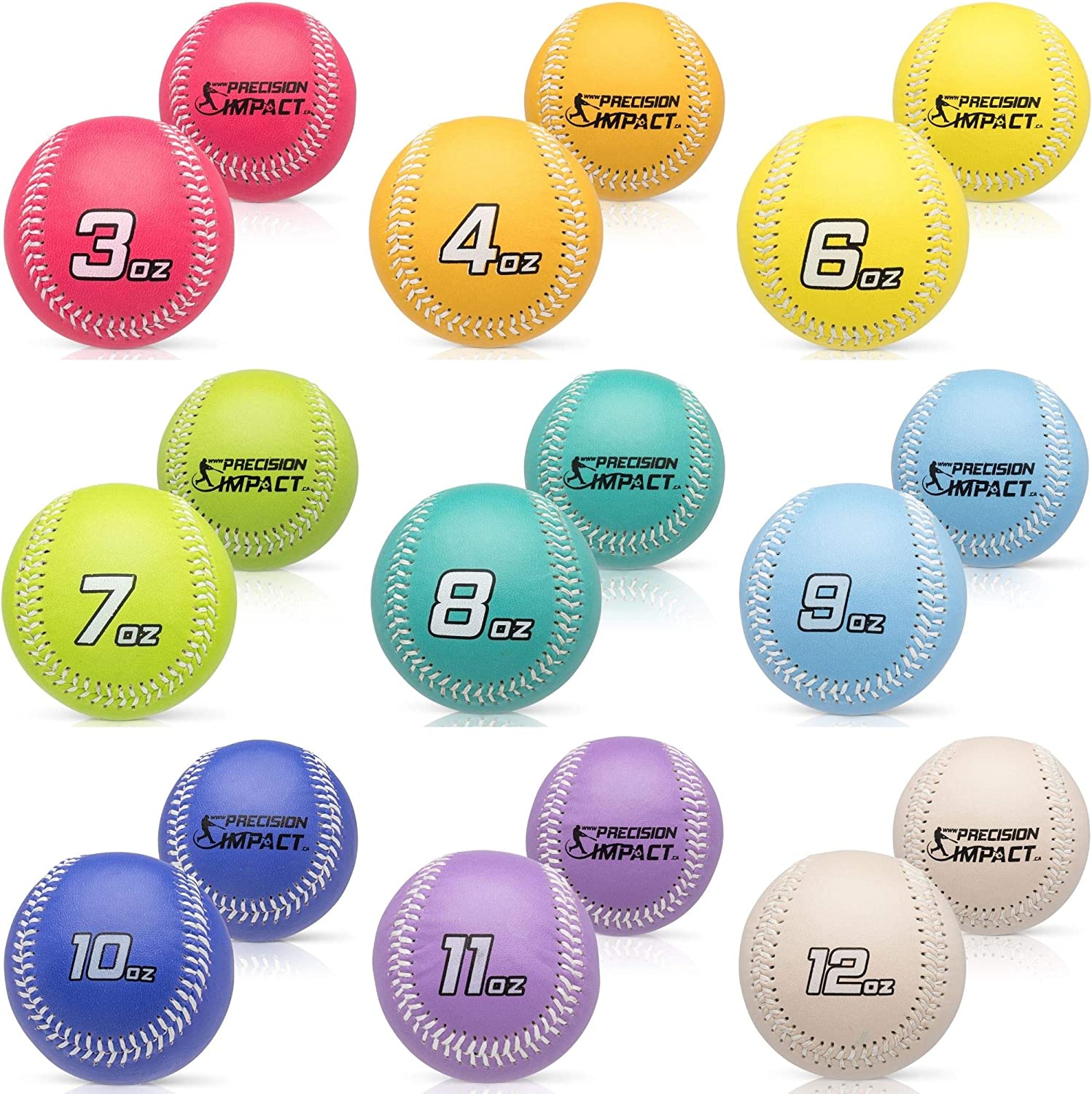 Customized Colorful Heavy Weighted Training Baseball Ball for Pitching and Throwing Practice