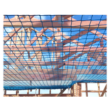 High Quality CE Standard Blue Color Polyester Knotless Fall Protection Safety Net for Both Indoor And Outdoor Use 