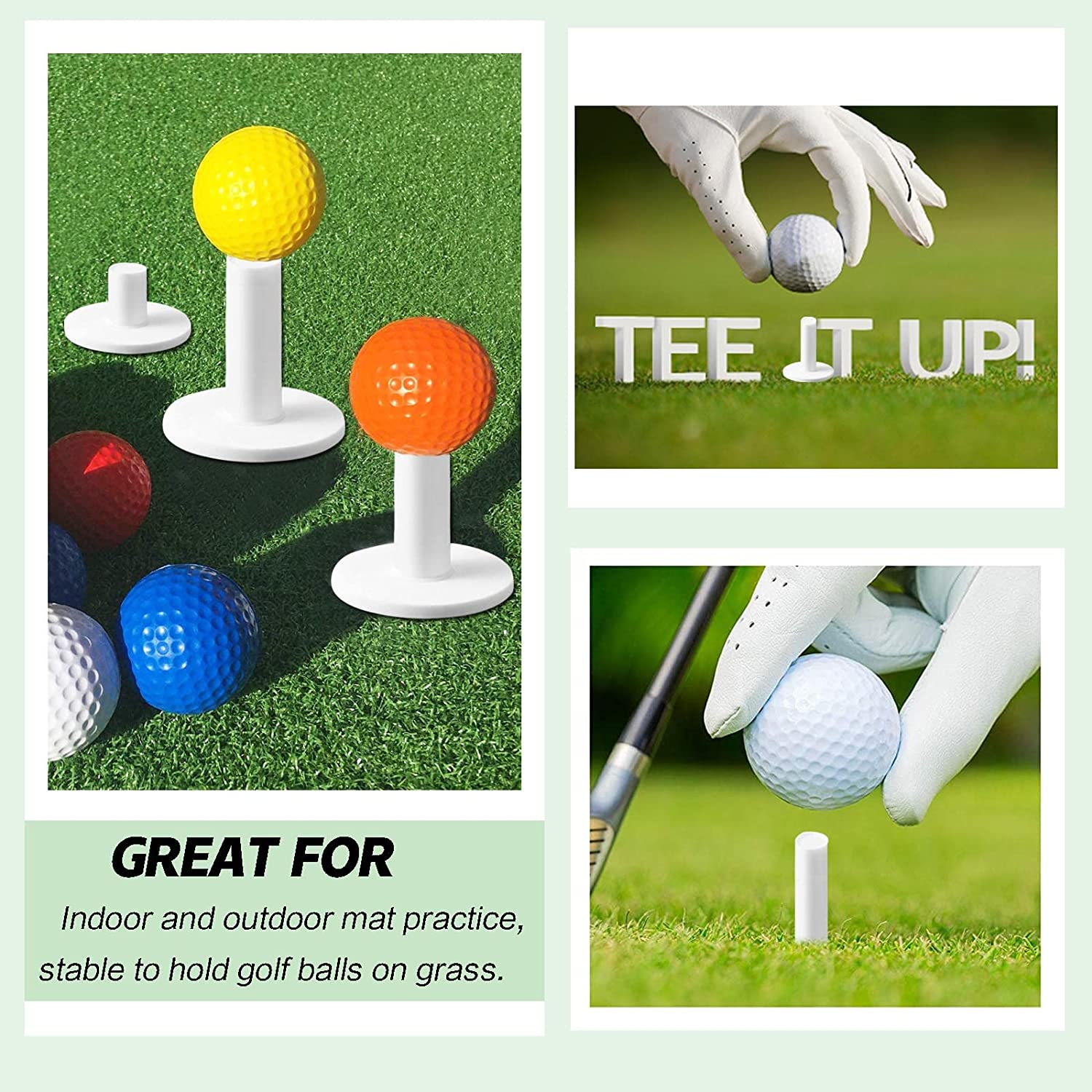 Custom Golf Tees Factory Direct Selling Golf Rubber Tee for Driving Range