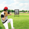 Softball Baseball Pitching Net with Target Pockets Pitching Net with Strike Zone Practicing Backyard Using
