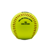 Optic Yellow Synthetic Leather Cover Cork Center Softball Flat Seams Bounce Less For Competition or Practice