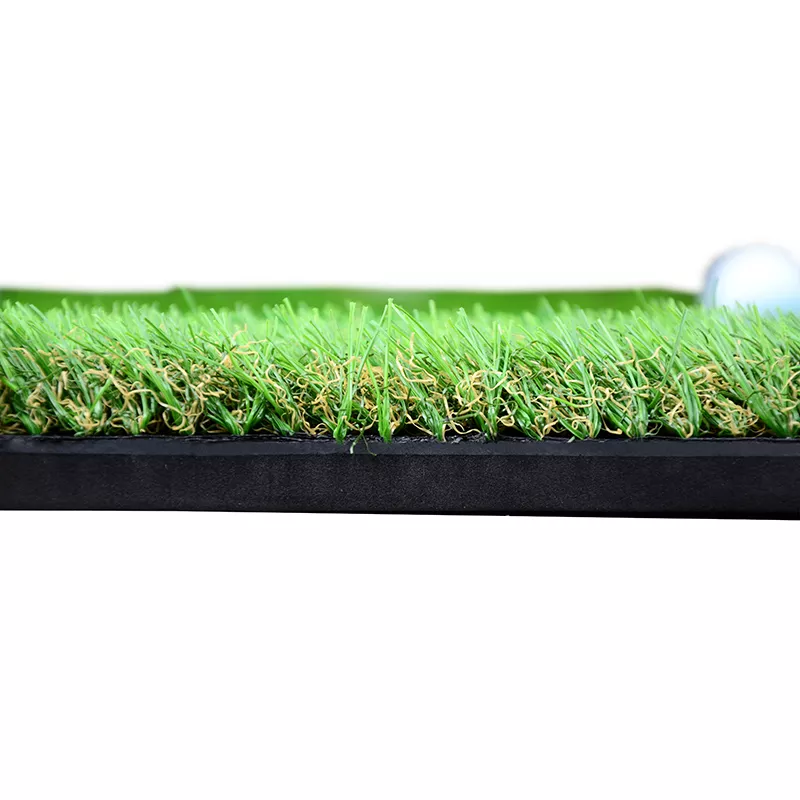 Cheap Price Customized Dimention Outdoor Indoor Training Golf Chipping Mat with 2 Different Grass Turf