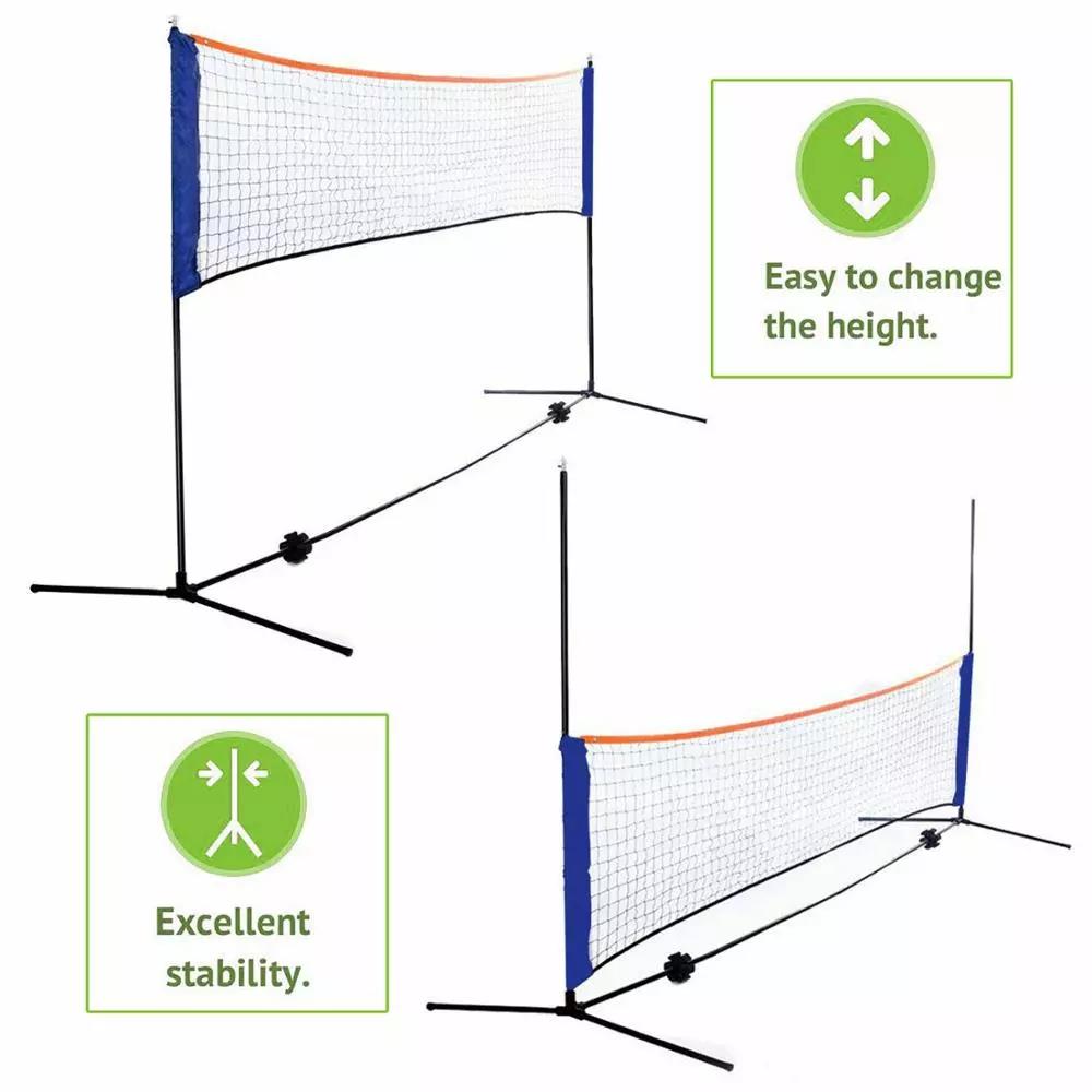 Competition multi sport adjustable height portable and durable badminton net with fast assembly