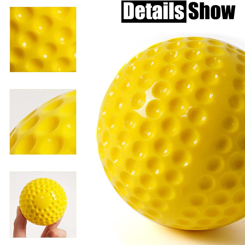 9 Inch PU Dimpled Baseball for Pitching Machine Use