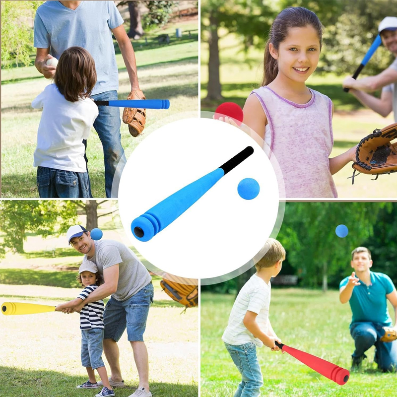 Soft Sponge Baseball Bat with Anti-Slip Grip for Kids Games