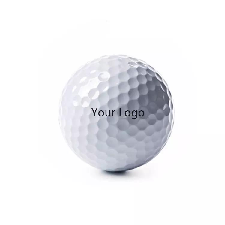 High Quality Custom Logo White Color 4 Pieces Surlyn Training Golf Ball 