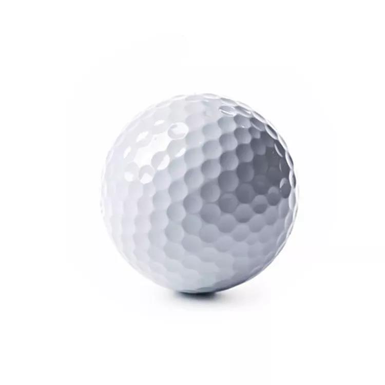 High Quality Custom Logo White Color 2 Pieces Surlyn Training Golf Ball 