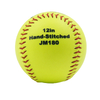Official Size And Weight 4Fans Logo Printed Cork Center Green PVC Synthetic Leather Softball