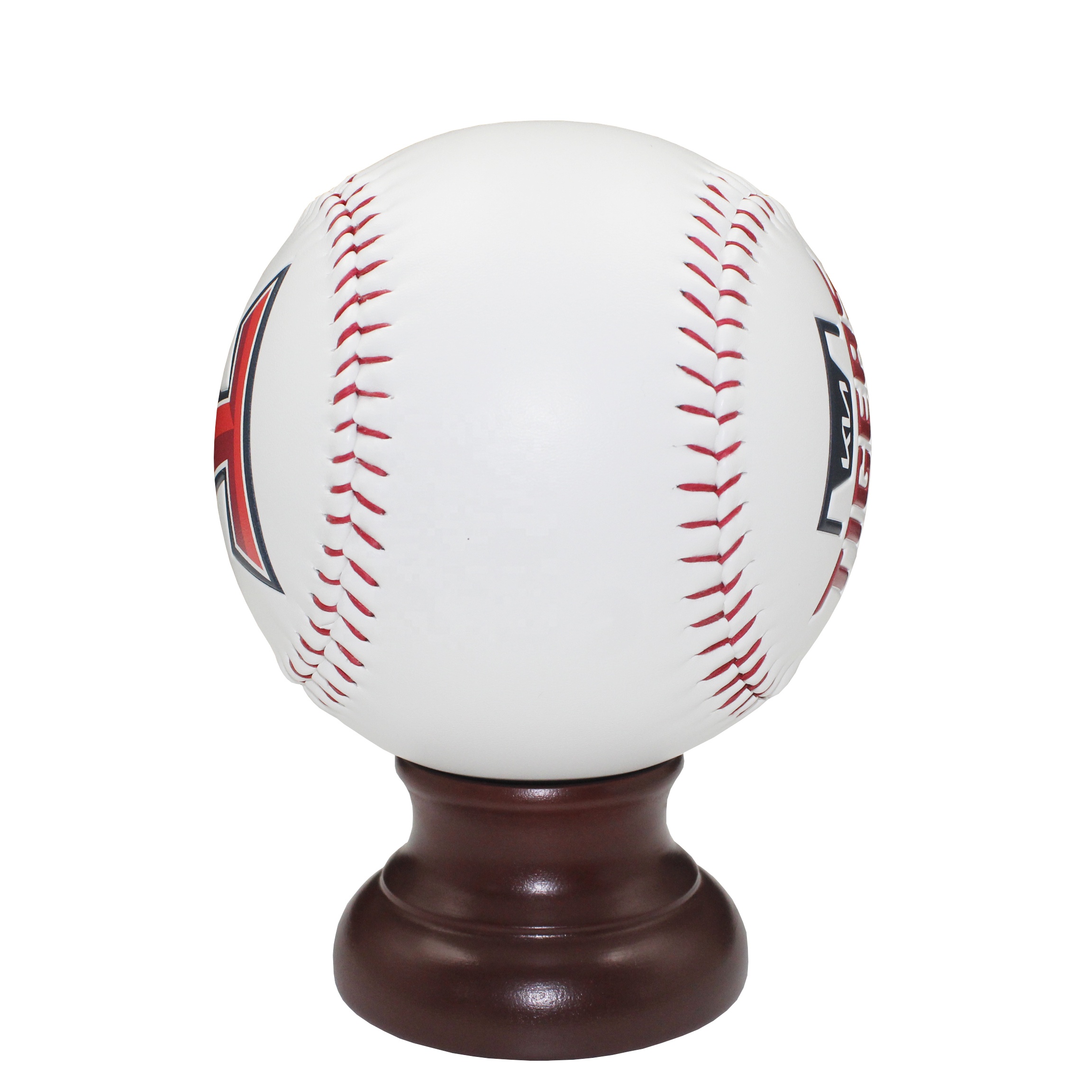 Factory Price 21 Inch Gift PVC Synthetic Leather Cover Baseball Stamp Printing Logo for Whole Sale