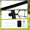 4*7FT Black Multi-purpose Rebounder Net With Target And Anti-slip rubber mat
