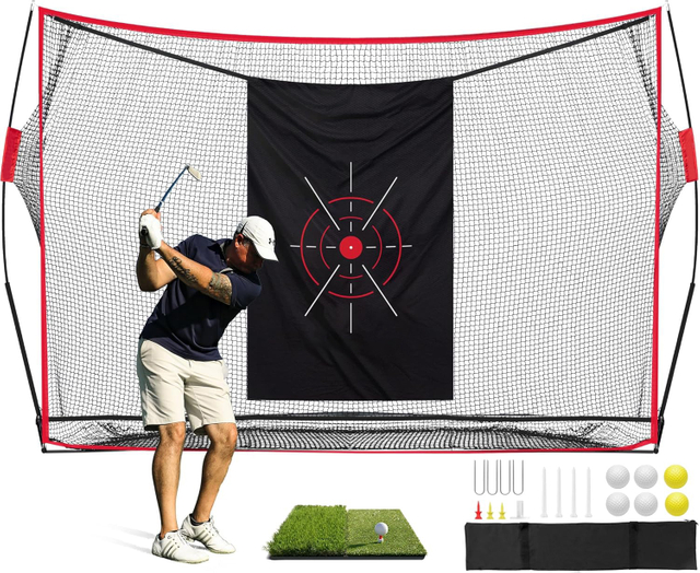 Portable 10*7ft Golf Hitting Practice Net