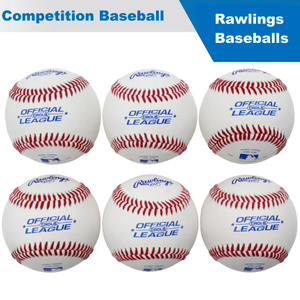 Cowhide Leather Major League Baseballs For Competition Wool Winding Double Cushioned Cork Center