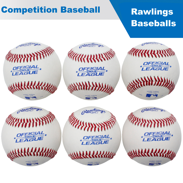 Cowhide Leather Major League Baseballs For Competition Wool Winding Double Cushioned Cork Center