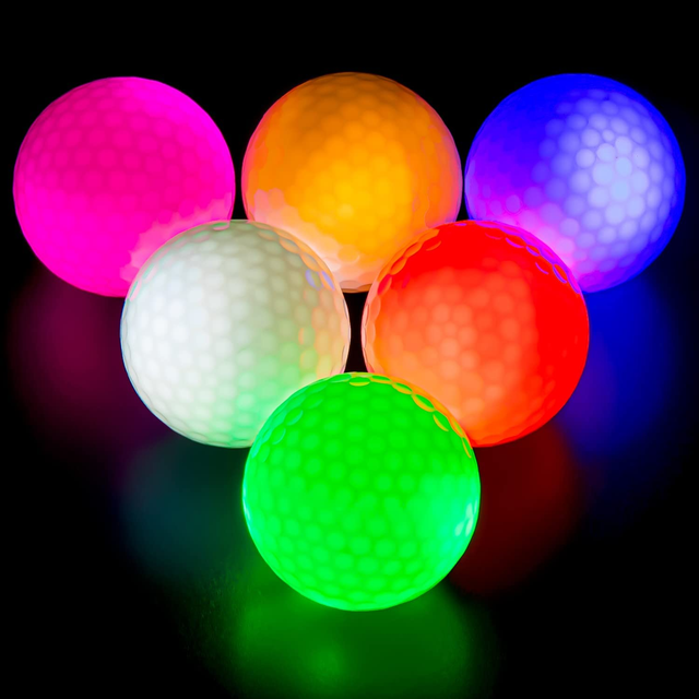  Glow in The Dark Golf Ball Flashing Bright Night Long Lasting LED Golf Balls for Sport Outdoor Golfing