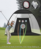 Factory Price 10x7ft Golf Hitting Practice Net with 3 Aim Golf Target Golf Hitting Training Aids Nets with Carry Bag