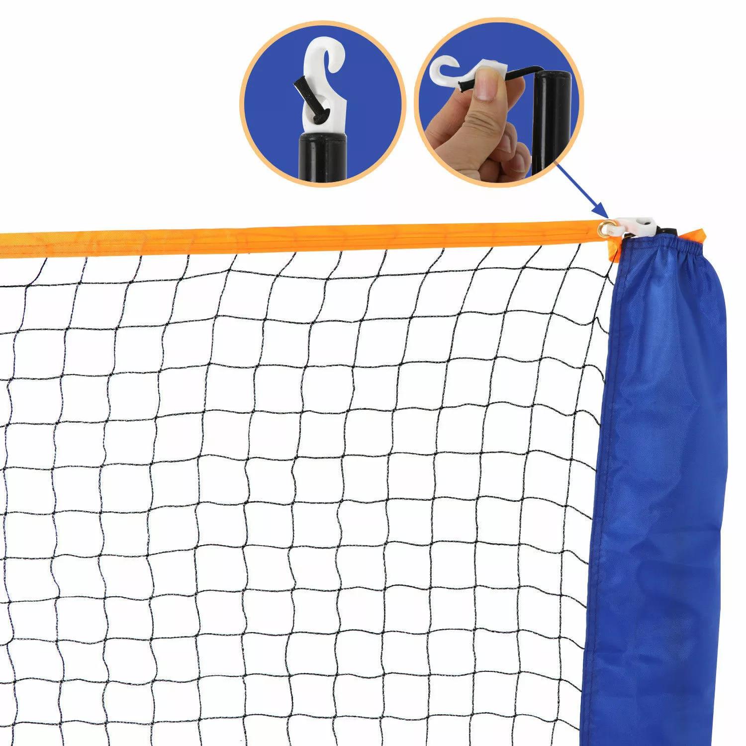 Competition multi sport adjustable height portable and durable badminton net with fast assembly