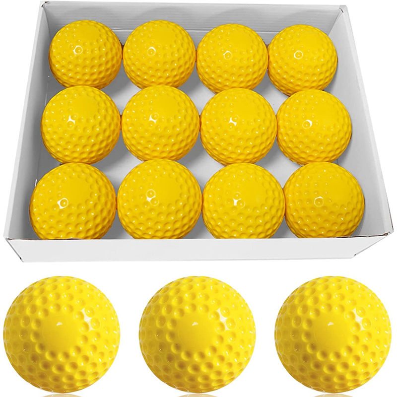 9 Inch PU Dimpled Baseball for Pitching Machine Use