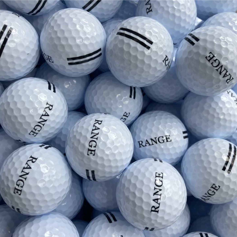 Durable 2 Layer Surlyn Driving Range Golf Balls with Stripes