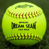 12 Inch Pro Leather Cover Cork Center Dream Seam Softball USA Certified Fastpitch Classic Standard