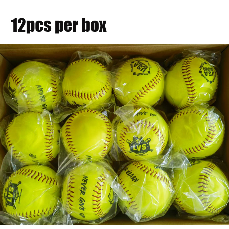  Poly Core .52 COR 300LBS Compression Raised Seams Softball with Custom Logo